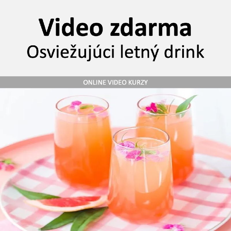 Osviežujúci letný drink na schladenie